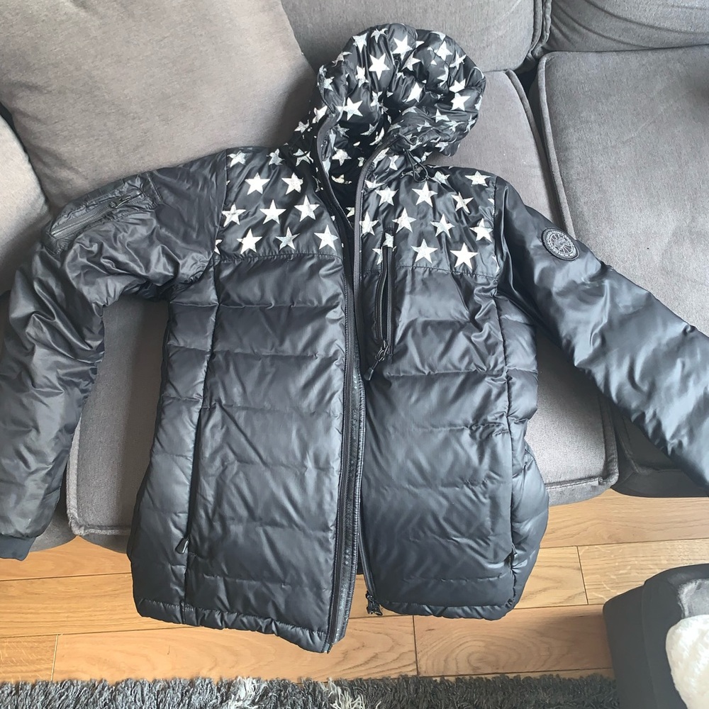 RARE Limited Edition Canada Goose Crawford Jacket w/reflective stars size MEDIUM